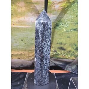 6lbs 13in Tall Arfvedsonite Garnet Blue Flashes Crystal Point